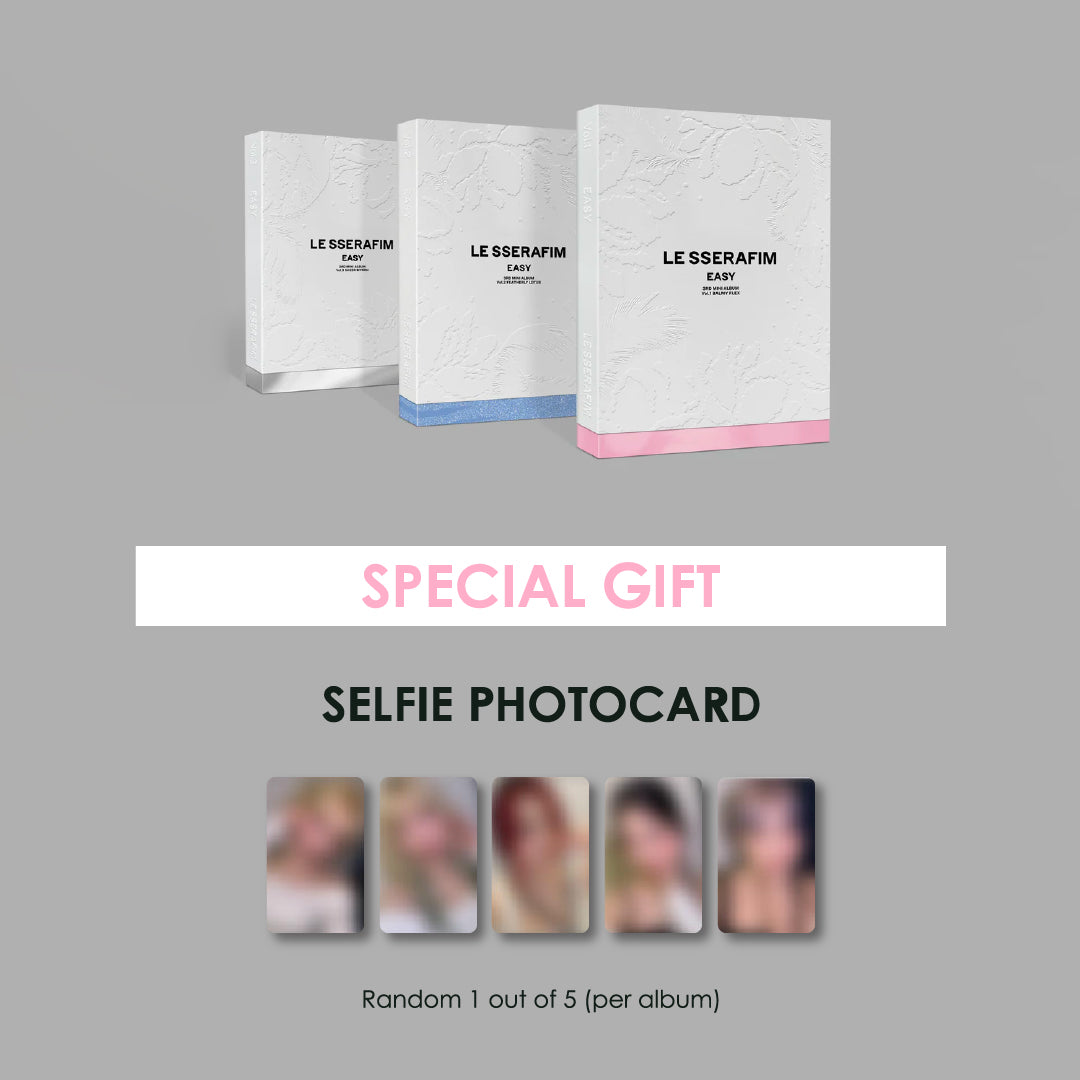 LE SSERAFIM 3RD MINI ALBUM - EASY + SOUNDWAVE PHOTOCARD – SubK Shop