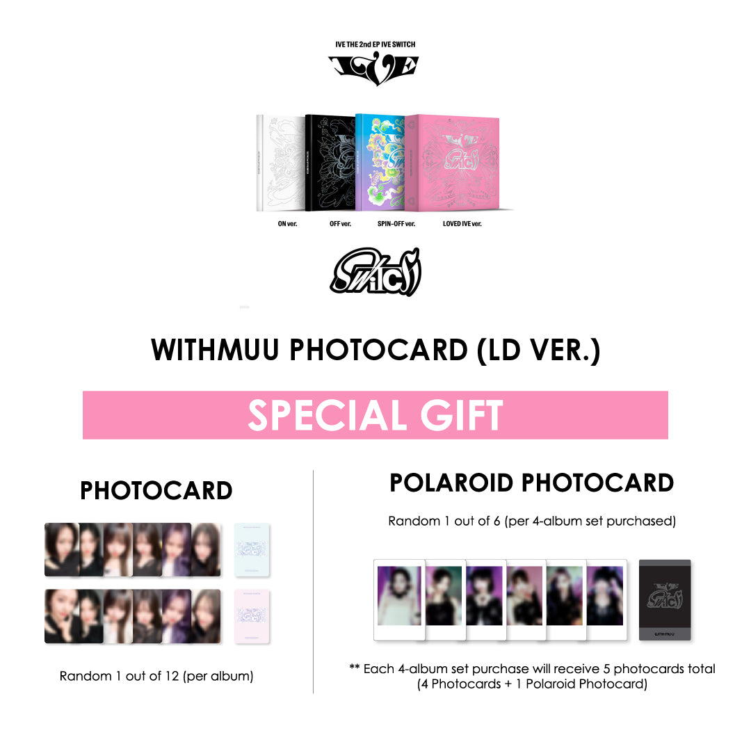 IVE THE 2ND EP ALBUM - IVE SWITCH + WITHMUU PHOTOCARD (LD VER.) – SubK Shop