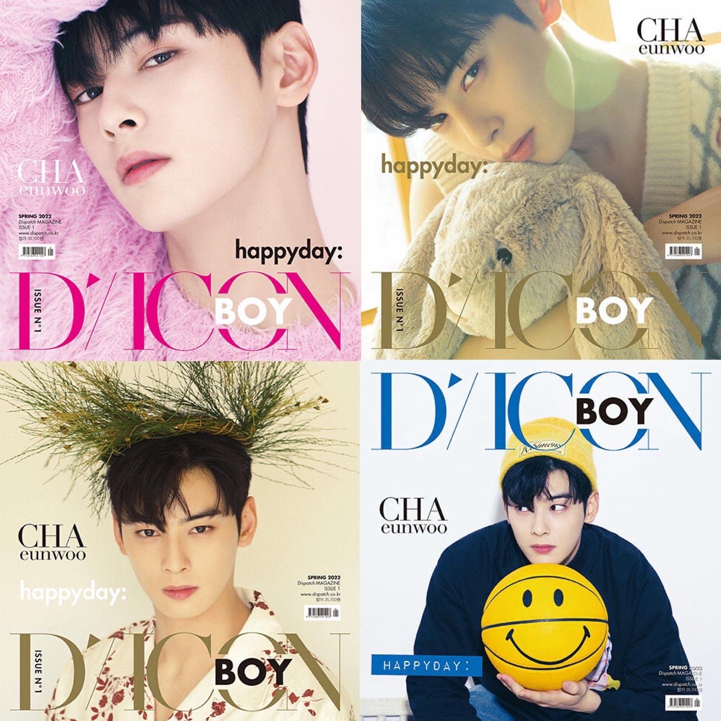 DICON BOY ISSUE N.1 CHA EUNWOO HAPPYDAY