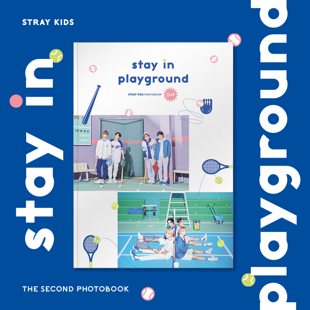 STRAY KIDS 2ND PHOTOBOOK - STAY IN PLAYGROUND + EXCLUSIVE PHOTOCARD