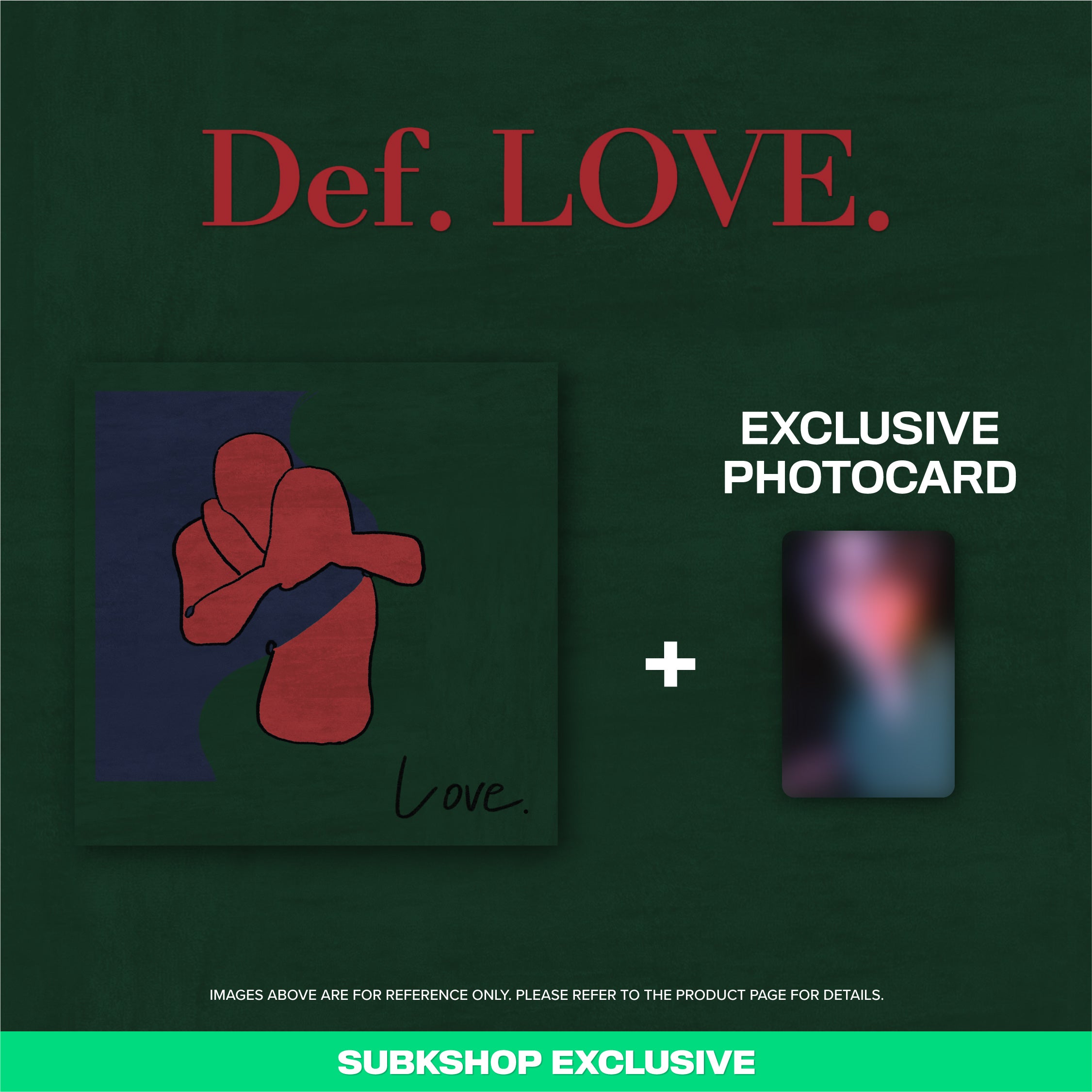DEF. 1ST EP - LOVE. + EXCLUSIVE PHOTOCARD – SubK Shop