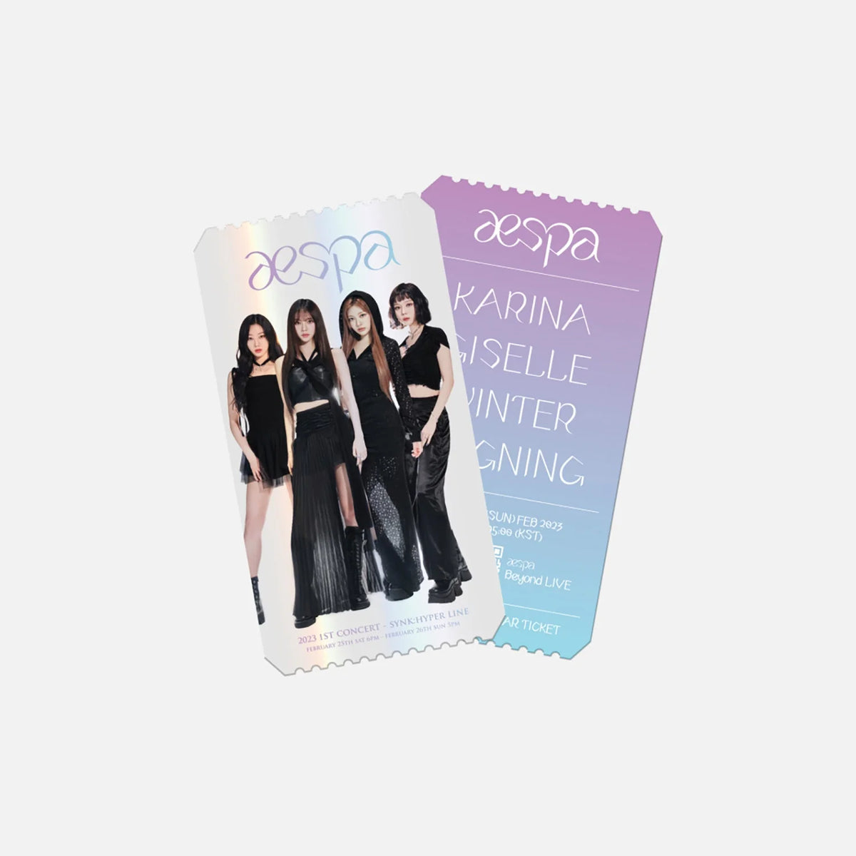 aespa 2023 1st concert synk : hyper line md - 01. special ar ticket set