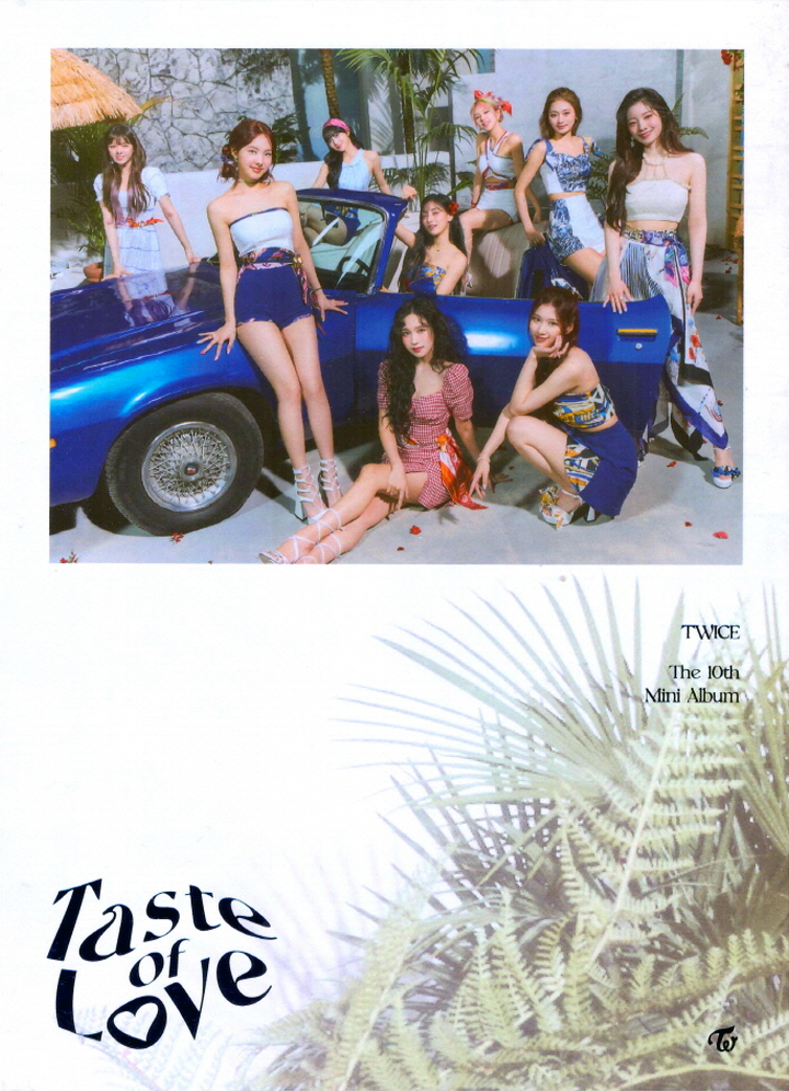 TWICE 10th Mini Album - Taste of Love [ Fallen Ver. ] Photobook + CD-R +  Booklet + Lenticular + Tasting Card + Coaster + Photocard