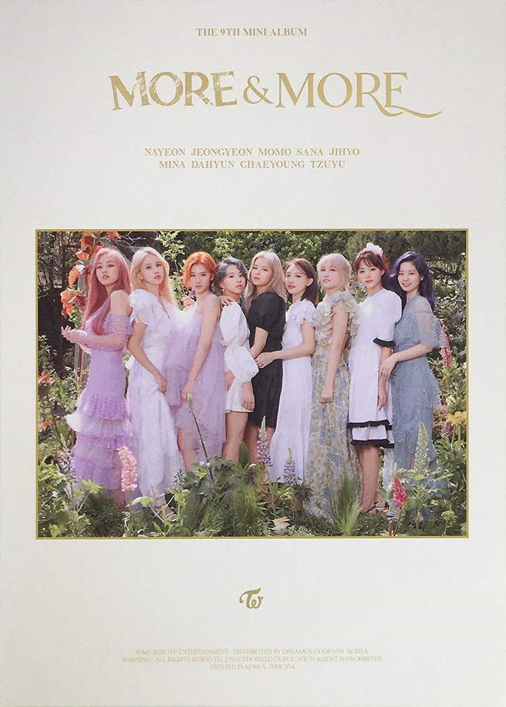 JYP TWICE - More & More (9th Mini Album) Album+Folded Poster+Extra