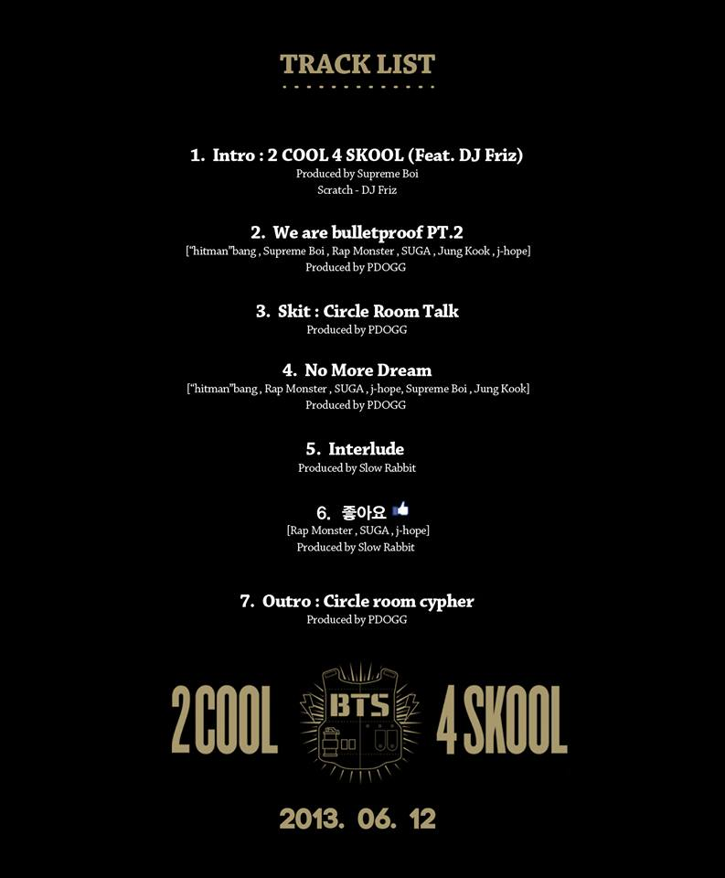 BTS DEBUT SINGLE ALBUM - 2 COOL 4 SKOOL – SubK Shop