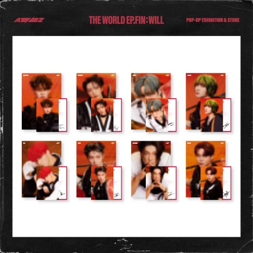 ATEEZ [THE WORLD EP.FIN : WILL] OFFICIAL MD - 01. CHIFFON FABRIC POSTER