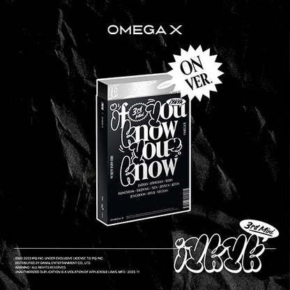 OMEGA X 3RD MINI ALBUM - IYKYK + APPLEMUSIC PHOTOCARD