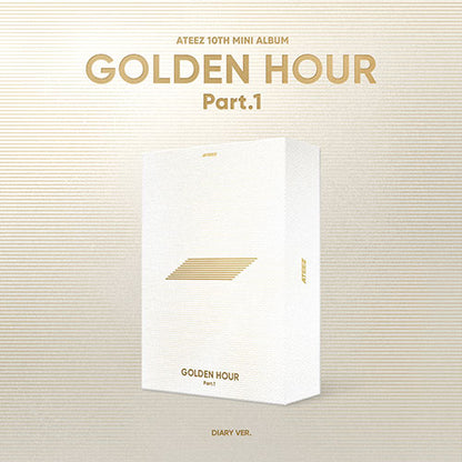 ATEEZ 10TH MINI ALBUM - GOLDEN HOUR : PART.1 (KOREA VER.) + APPLEMUSIC PHOTOCARD