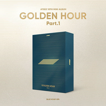 ATEEZ 10TH MINI ALBUM - GOLDEN HOUR : PART.1 (KOREA VER.) + APPLEMUSIC PHOTOCARD