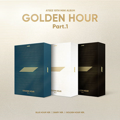 ATEEZ 10TH MINI ALBUM - GOLDEN HOUR : PART.1 (KOREA VER.) + APPLEMUSIC PHOTOCARD