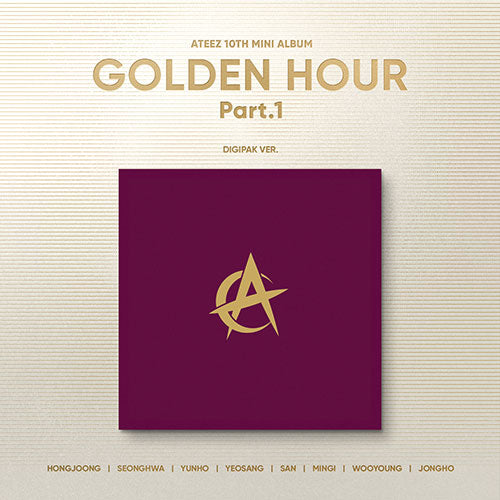 ATEEZ 10TH MINI ALBUM - GOLDEN HOUR : PART.1 (KOREA VER.) (DIGIPAK VER.)