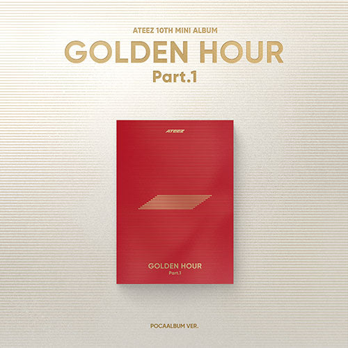 ATEEZ 10TH MINI ALBUM - GOLDEN HOUR : PART.1 (KOREA VER.) (POCAALBUM VER.)