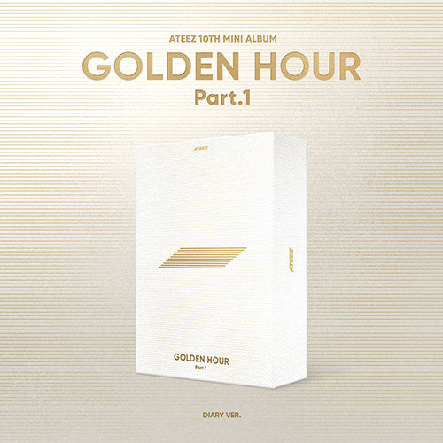 ATEEZ 10TH MINI ALBUM - GOLDEN HOUR : PART.1 (KOREA VER.) + APPLEMUSIC PHOTOCARD (LD VER.)