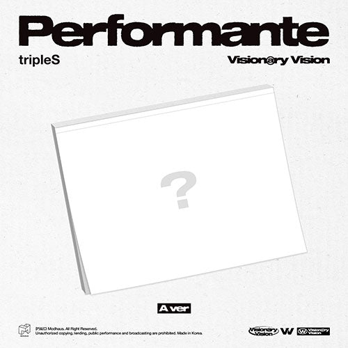 TRIPLES VISIONARY VISION 1ST ALBUM - PERFORMANTE + APPLEMUSIC PHOTOCARD