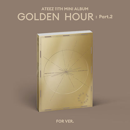 ATEEZ 11TH MINI ALBUM - GOLDEN HOUR : PART.2 (KOREA VER.) + APPLEMUSIC PHOTOCARD (PRE-ORDER)