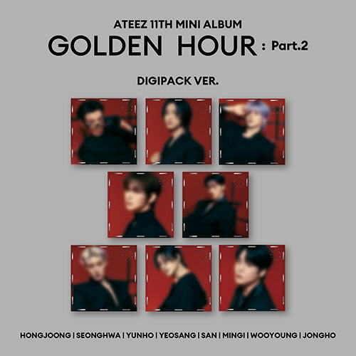 ATEEZ 11TH MINI ALBUM - GOLDEN HOUR : PART.2 (KOREA VER.) (DIGIPAK VER.)