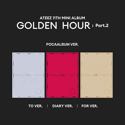 ATEEZ 11TH MINI ALBUM - GOLDEN HOUR : PART.2 (KOREA VER.) (POCAALBUM)