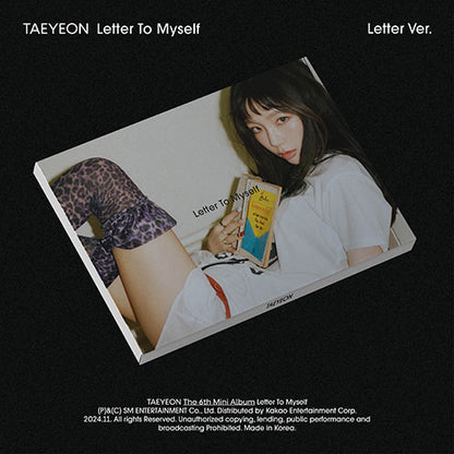 TAEYEON 6TH MINI ALBUM - LETTER TO MYSELF (LETTER VER.) + APPLEMUSIC PHOTOCARD