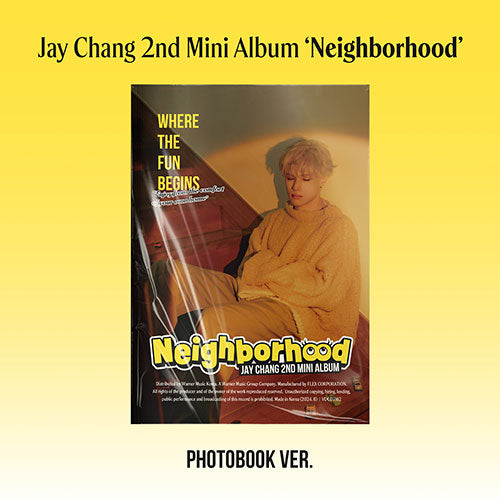 JAY CHANG 2ND MINI ALBUM - NEIGHBORHOOD (PHOTOBOOK VER.)