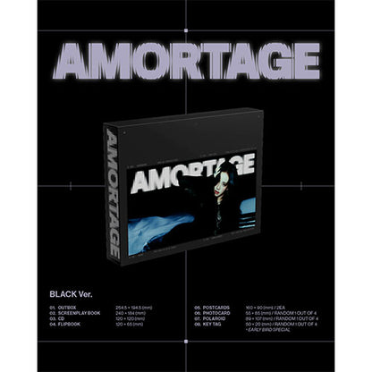 JISOO MINI ALBUM - AMORTAGE (EXCLUSIVE EDITION) + WITHMUU PHOTOCARD (PRE-ORDER)