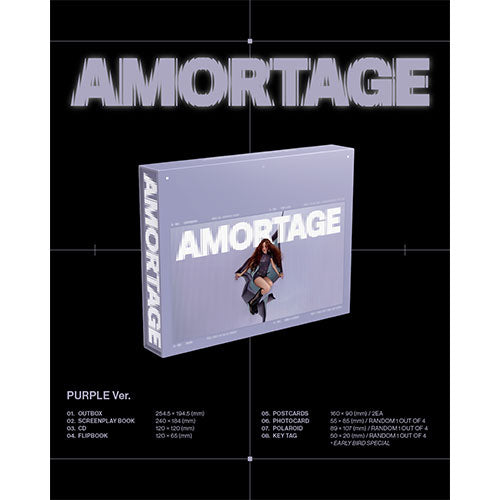 JISOO MINI ALBUM - AMORTAGE (EXCLUSIVE EDITION) + WITHMUU PHOTOCARD (PRE-ORDER)