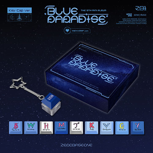 ZEROBASEONE 5TH MINI ALBUM - BLUE PARADISE (KEY CAP VER.) (PRE-ORDER)