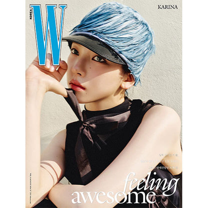 W KOREA VOL.8 2024.08 - AESPA KARINA COVER