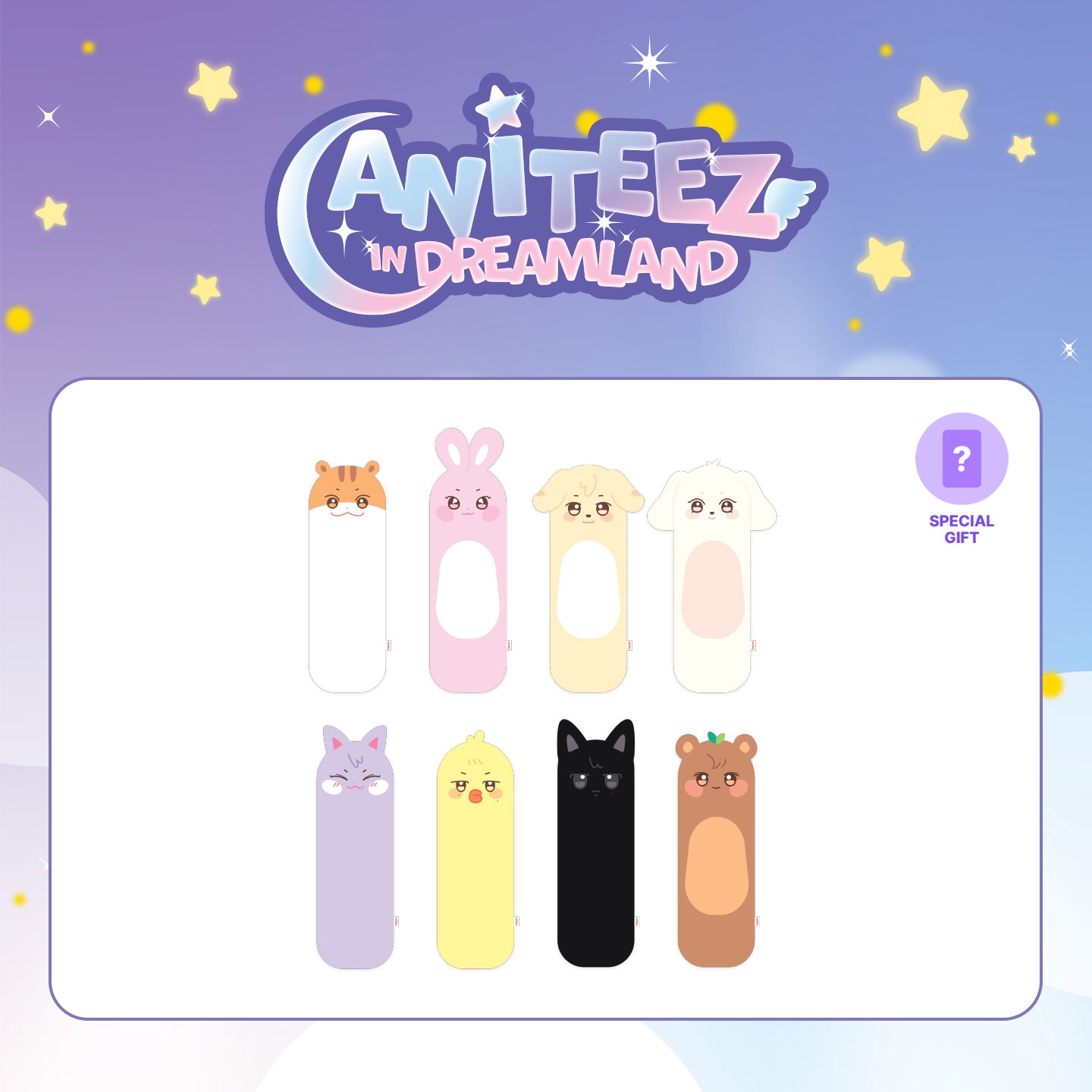 ATEEZ X ANITEEZ [ANITEEZ IN DREAMLAND] OFFICIAL MD - 02. MINI BODY PILLOW (PRE-ORDER)