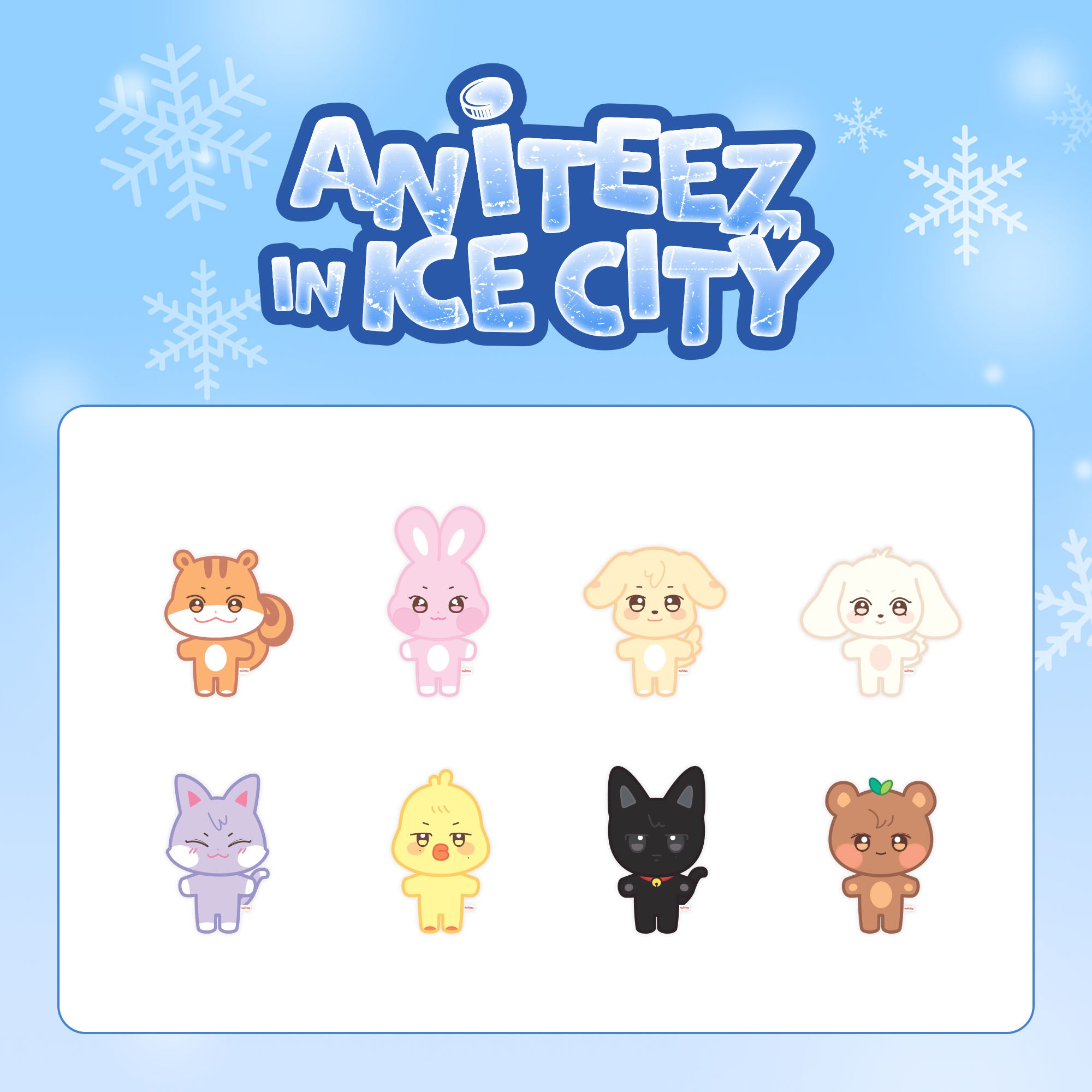 ATEEZ X ANITEEZ [ANITEEZ IN ICE CITY] OFFICIAL MD - 02. PLUSH DOLL (PRE-ORDER)