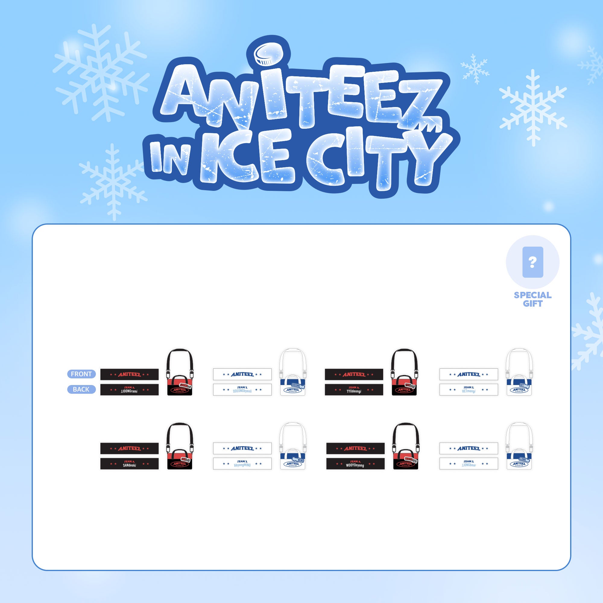 ATEEZ X ANITEEZ [ANITEEZ IN ICE CITY] OFFICIAL MD - 05. HOCKEY CLUB MASCOT SET (PRE-ORDER)