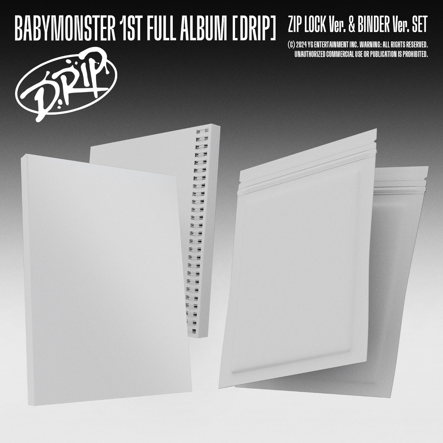 BABYMONSTER 1ST ALBUM - DRIP (BINDER & ZIP LOCK VER.) + YG SELECT PHOTOCARD