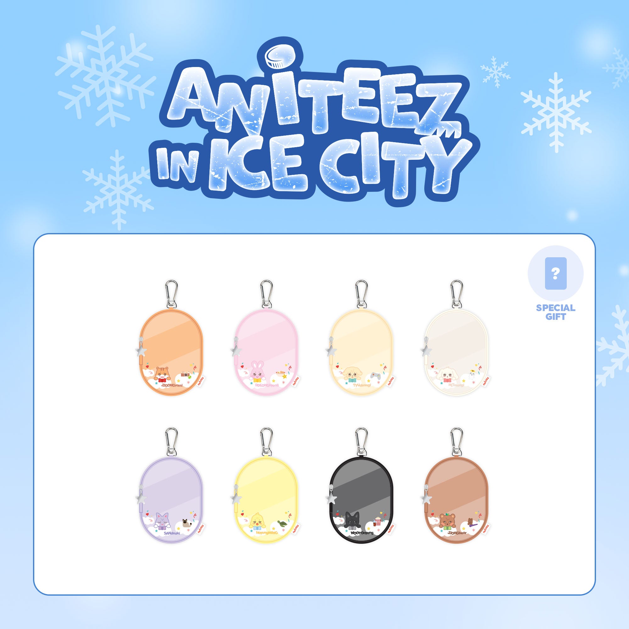 ATEEZ X ANITEEZ [ANITEEZ IN ICE CITY] OFFICIAL MD - 08. PVC POUCH KR VER. (PRE-ORDER)