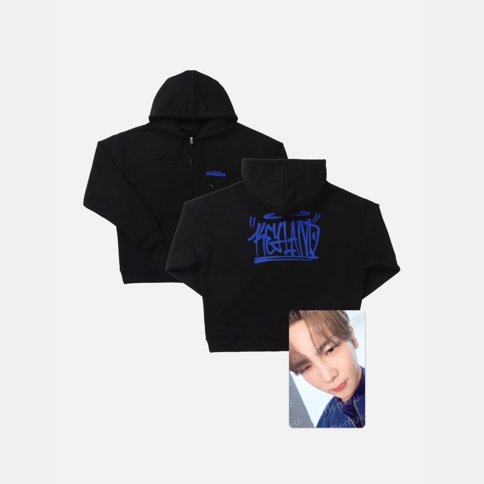 KEY 2024 KEYLAND [ON : AND ON] OFFICIAL MD - 03. ZIP-UP HOODIE + PHOTOCARD SET