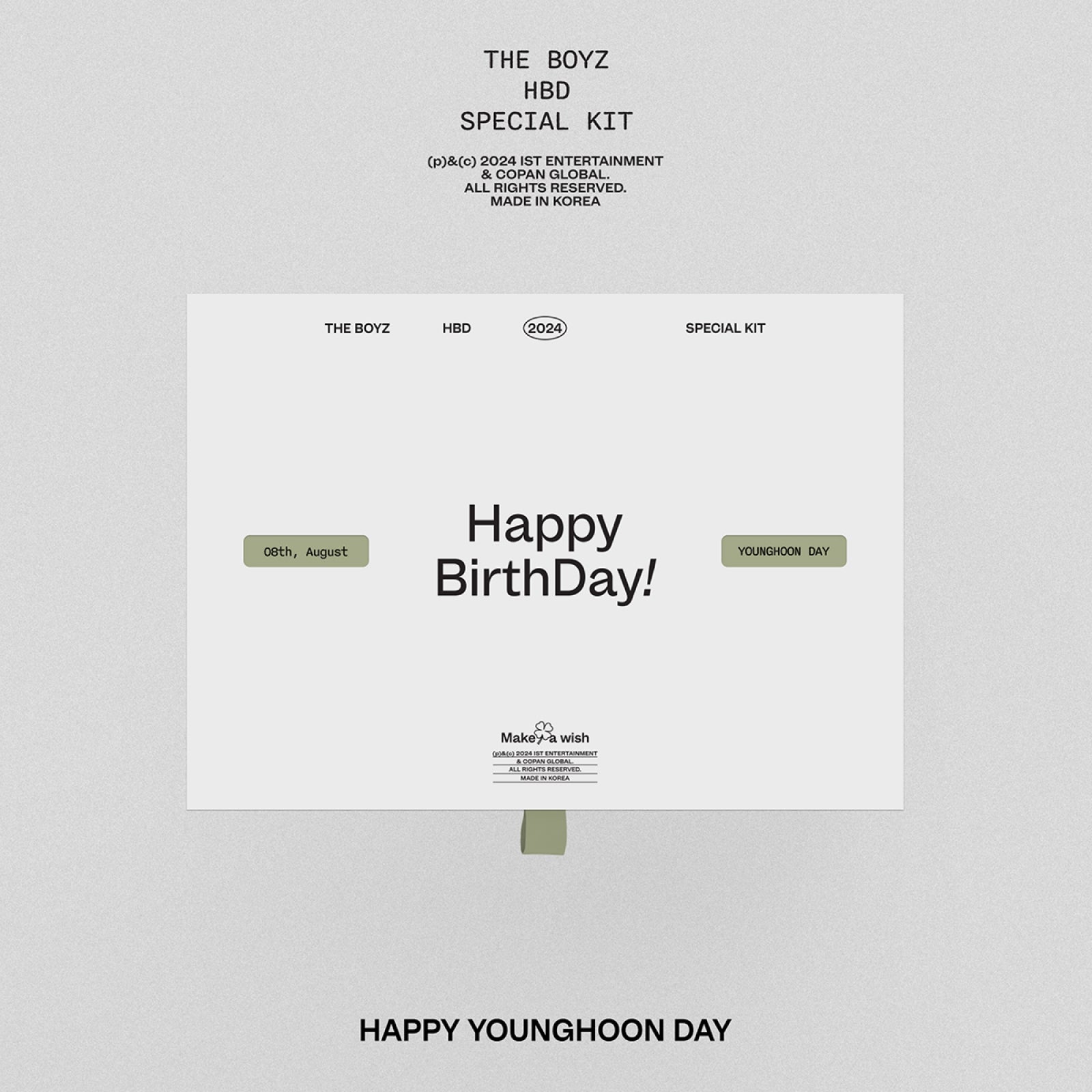 THE BOYZ HBD YOUNGHOON SPECIAL KIT