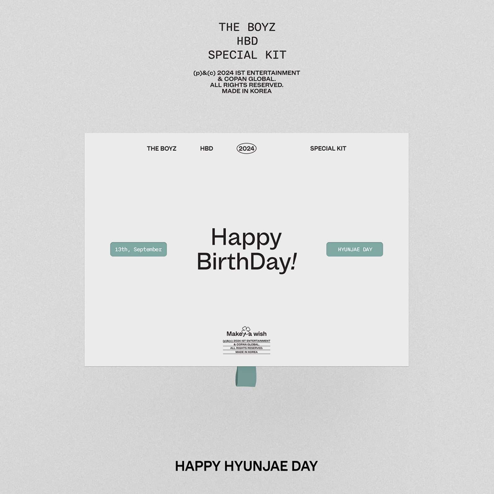 THE BOYZ HBD HYUNJAE SPECIAL KIT