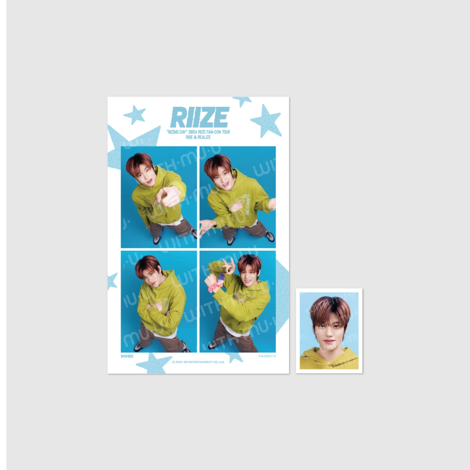 RIIZE 2024 FAN CON [RIIZING DAY FINALE] 2ND OFFICIAL MD - 03. 4 CUT + ID PHOTO SET (PRE-ORDER)