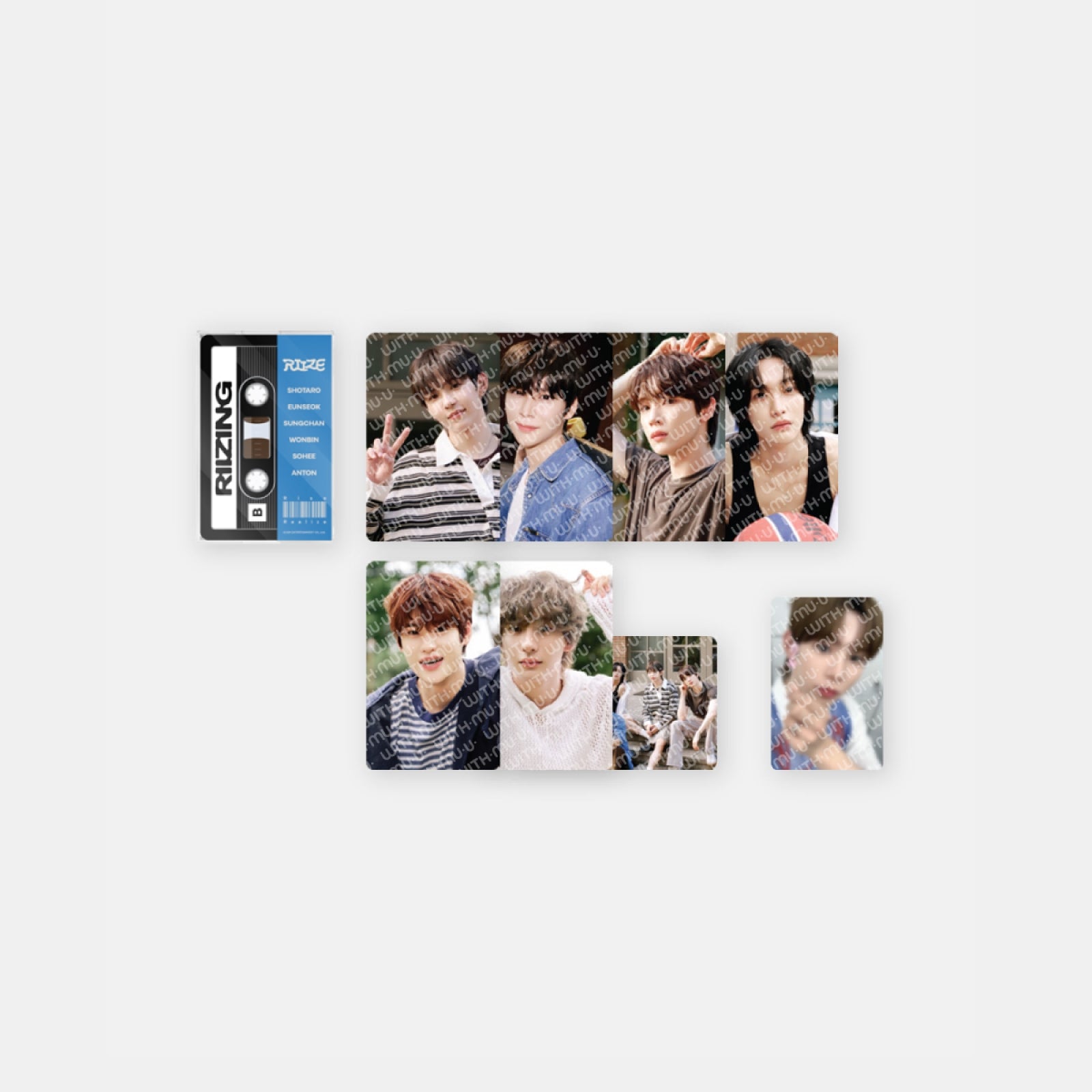 RIIZE 2024 [RIIZE : ON THE SING STREET] POP-UP STORE OFFICIAL MD - 05. CASSETTE TAPE PHOTO SET (PRE-ORDER)