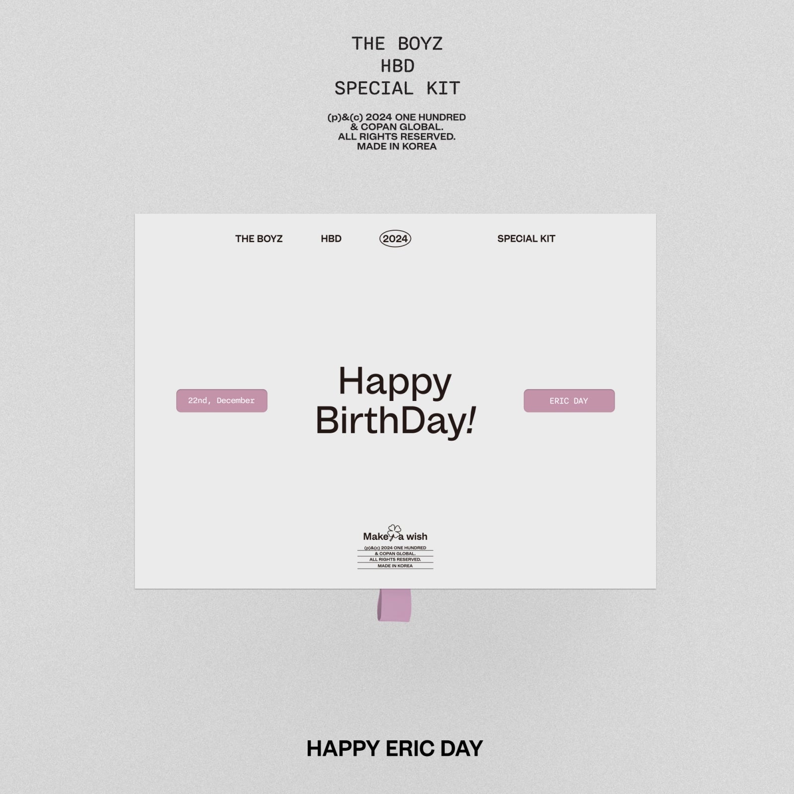 THE BOYZ HBD ERIC SPECIAL KIT