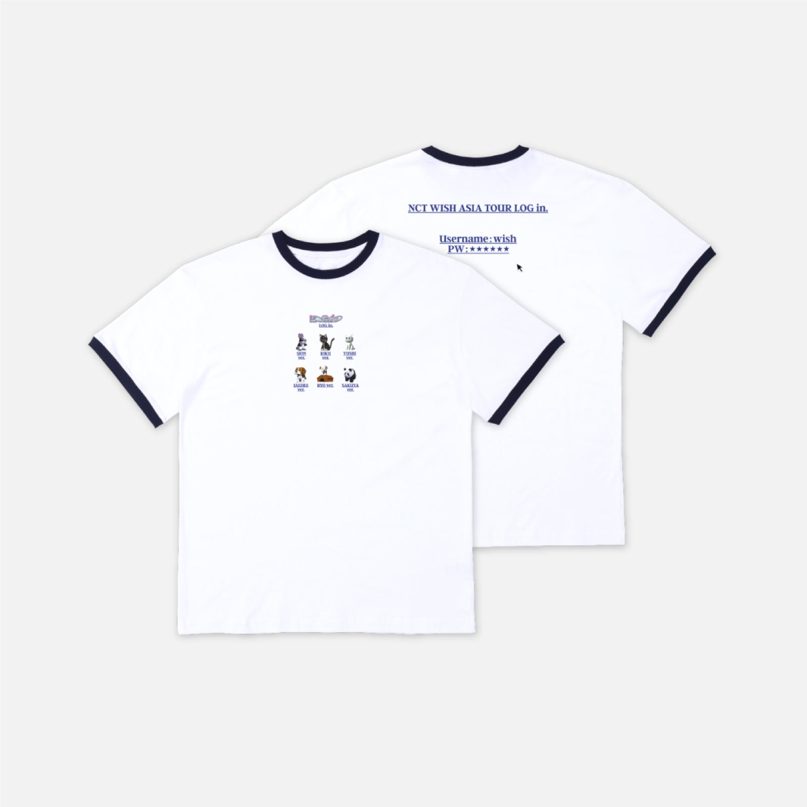 NCT WISH 2025 ASIA TOUR LOG IN SEOUL OFFICIAL MD - 11. T-SHIRT (PRE-ORDER)