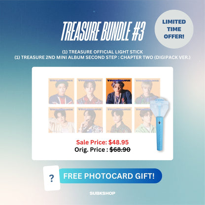 TREASURE BUNDLE #3 - LIGHT STICK + 2ND MINI ALBUM SECOND STEP : CHAPTER TWO (DIGIPACK VER.)