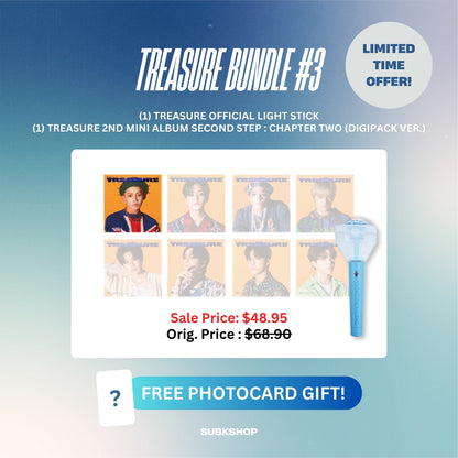 TREASURE BUNDLE #3 - LIGHT STICK + 2ND MINI ALBUM SECOND STEP : CHAPTER TWO (DIGIPACK VER.)