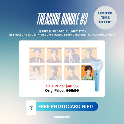 TREASURE BUNDLE #3 - LIGHT STICK + 2ND MINI ALBUM SECOND STEP : CHAPTER TWO (DIGIPACK VER.)