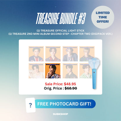 TREASURE BUNDLE #3 - LIGHT STICK + 2ND MINI ALBUM SECOND STEP : CHAPTER TWO (DIGIPACK VER.)