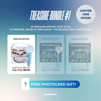 TREASURE BUNDLE #1 - LIGHT STICK + JAPAN 1ST MINI ALBUM