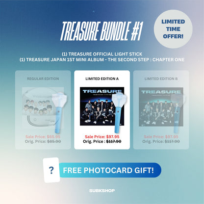 TREASURE BUNDLE #1 - LIGHT STICK + JAPAN 1ST MINI ALBUM