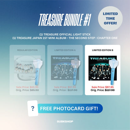 TREASURE BUNDLE #1 - LIGHT STICK + JAPAN 1ST MINI ALBUM