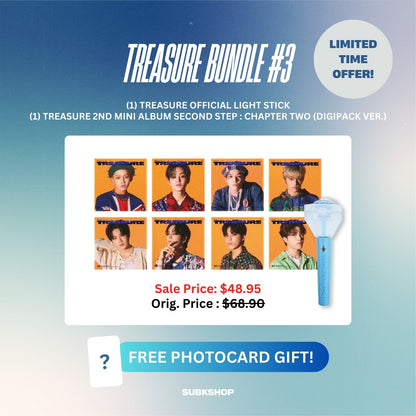 TREASURE BUNDLE #3 - LIGHT STICK + 2ND MINI ALBUM SECOND STEP : CHAPTER TWO (DIGIPACK VER.)