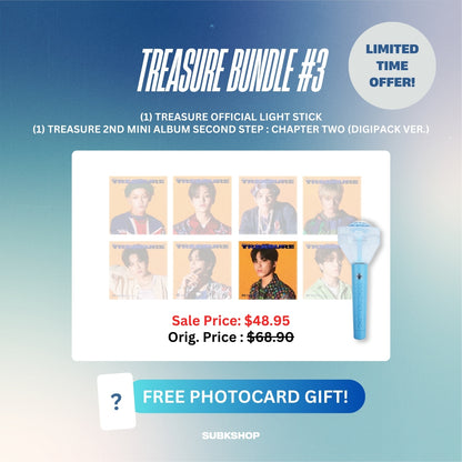 TREASURE BUNDLE #3 - LIGHT STICK + 2ND MINI ALBUM SECOND STEP : CHAPTER TWO (DIGIPACK VER.)