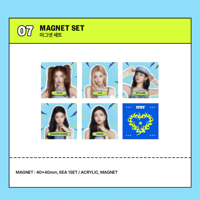 ITZY KILL MY DOUBT POP-UP STORE OFFICIAL MD - 07. MAGNET SET