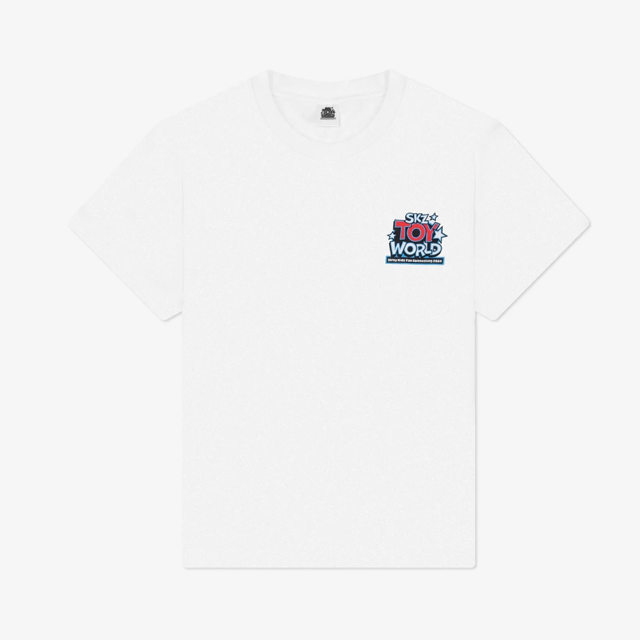 STRAY KIDS FAN CONNECTING 2024 [SKZ TOY WORLD] OFFICIAL MD - 08. T-SHIRT (WHITE)